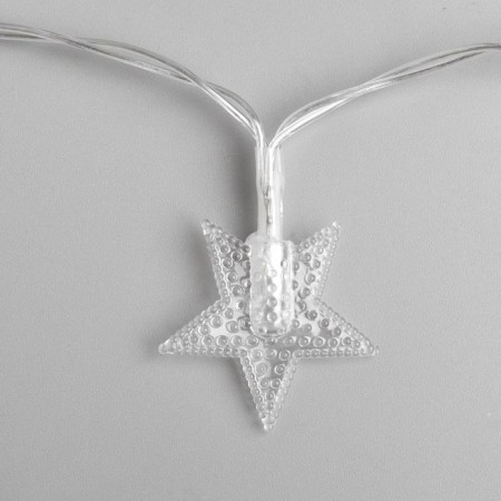 Garland “thread” 3 m with nozzles “stars”, ip20, transparent thread, 20 LED, glow of multi (RG/RB), blinking, usb-3