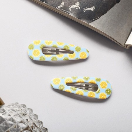 Invisibility for hair "Spark" (set 2 pcs) Limonchiki, 5 cm-1
