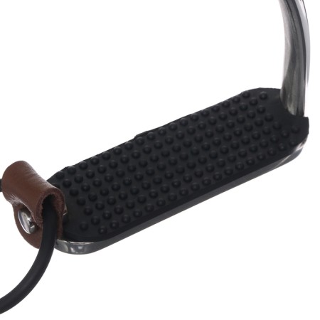 Metal stirrup with rubber inserts, chrome, set 2 pcs-3