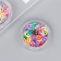 Decor for creativity Rubber "Assorted" set 12 pcs d = 0.6 cm 2 g = 1 jar 1.8x9.5x12.5 cm