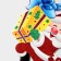 Decorative decoration (stand) "Santa Claus with a gift" 9x14.5 cm