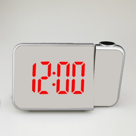 Clock - Electronic desk an alarm clock with a projection on the ceiling, calendar, 2AAA, USB