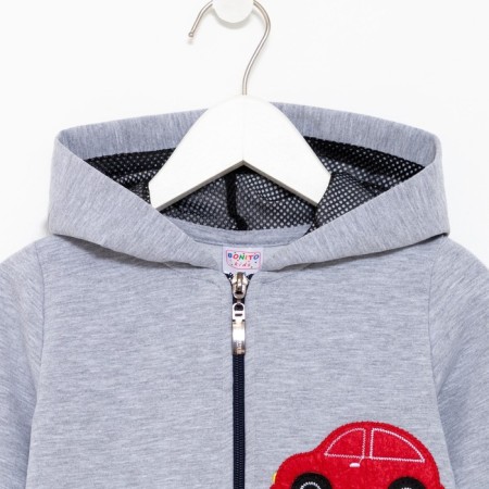 Overalls for a boy, gray color, height 74 cm-1