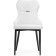 Neli Metal/Ecokozha, Black/White 49x60x90 cm stool