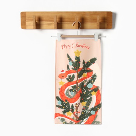 Kitchen towel: New Year "Ethel" miracles 40x70 cm, 100% hl, sarzha 190 g/m2