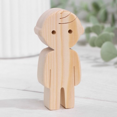 Harvesting for creativity "Figure Boy with a oblique bang" 8x3.7 cm-1