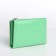 Women's wallet on magnet, green color