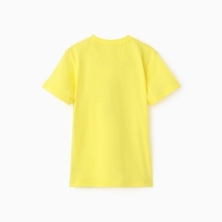 T -shirt for a boy, yellow color, height 128 cm-3