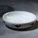 Ceramic cat saucer, 7.6 x 2 cm, white color