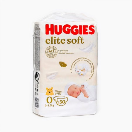 Distributes "Huggies" Elite Soft 0+ up to 3.5 kg, 50 pcs