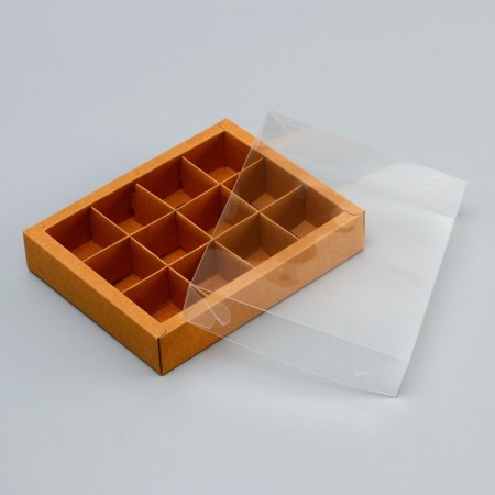 Box for 12 sweets, 19 x 15 x 3.5 cm. Confectionery packaging-2