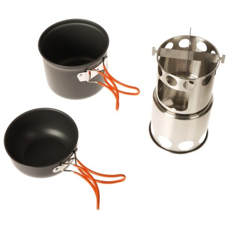 Set of tourist dishes Maclay: 2 pots, devices, stove-pan, carbine, 3 bowls-11