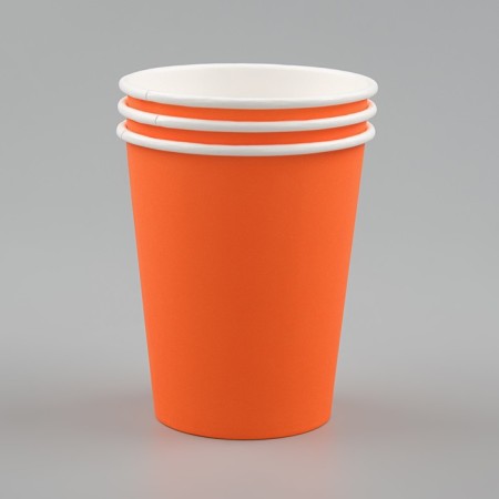 Paper glass "Orange" 250 ml, diameter 80 mm-1