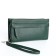 Women's wallet with lightning, green color