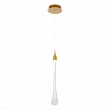 STL LUCE Sus. SL6103.203.01. Faenza. 1x3 W, LED, 4000K, 225 LM, 13x13x50 cm, golden color