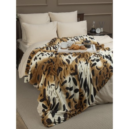 Texrepublic blanket, size 140x200 cm, beige color-2