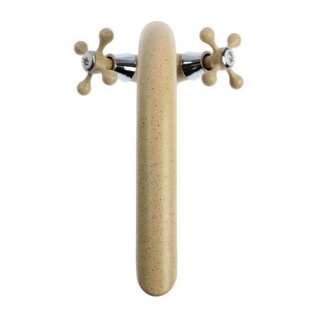 Everest Kitchen Comer B69-659, two-wound, high spout, on a nut, beige-1