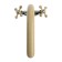 Everest Kitchen Comer B69-659, two-wound, high spout, on a nut, beige