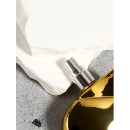 The perfume bottle "Heart", glass, with a spray, 25 ml, golden color-3