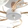 Jamma chandelier 5xe27 40W white-gold 60x60x25 cm Bayerlux