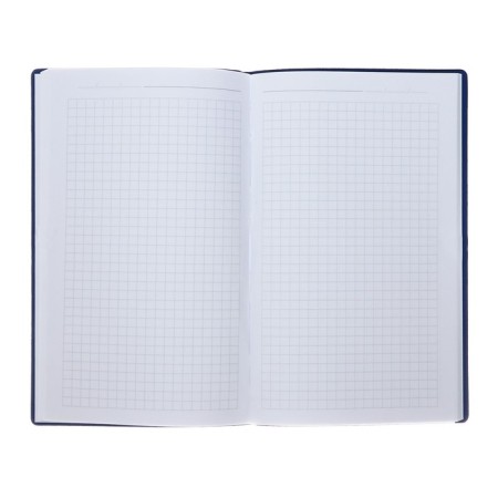 The weekly low-wheeled A5, 64 sheets, on the stitch, an integral cover of artificial leather, dark blue-2
