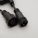 Garland "Curtain" 2 × 1.5 m, IP65, UMS, dark thread, 360 LED, warm white glow, 220 V