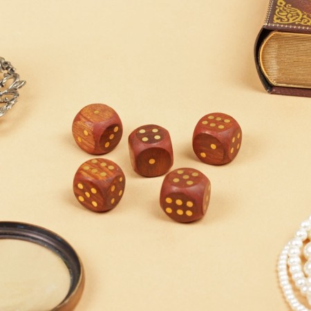 Game desktop "cubes" 5.5x6.5x6.5 cm, tree shisham-4