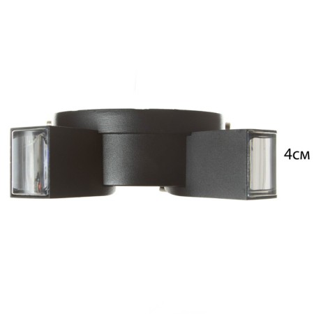 Lamp "Deco" 4xLED 4W 4000K IP66 black 16x4.3x16 cm-4