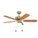 Ceiling fan with CADIZ lamp, 1x40W, E27, steel, brass, glass, white