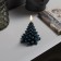 LED candle "Snow Christmas tree" 8 × 12 × 8 cm, wax, battery CR2032, glow warm white