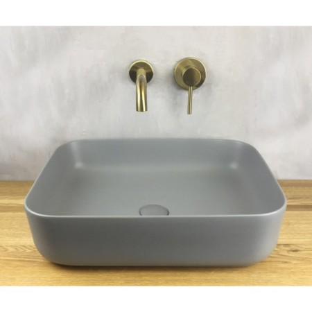 Bottom valve Bronze de Luxe 1002gr, for a shell, ceramics/brass, gray-1