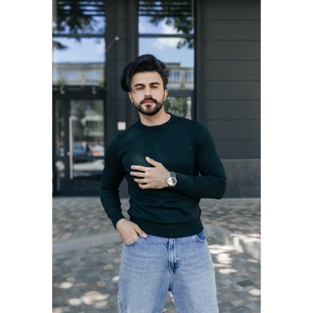 Jumper male ise, size 56, emerald color-9