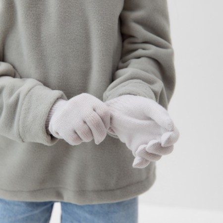 Children's gloves minku "plain", col. Gray, rr 16 (10-12 years)-1