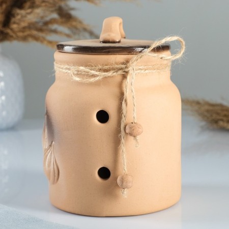Bank for garlic "Retro" 1l / 16x11.5cm, standard-1