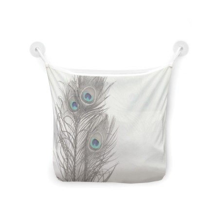 Organizer in a bath on the suction cups “Three Peacocks”, for storing toys and trifles, size 33x39 cm-2