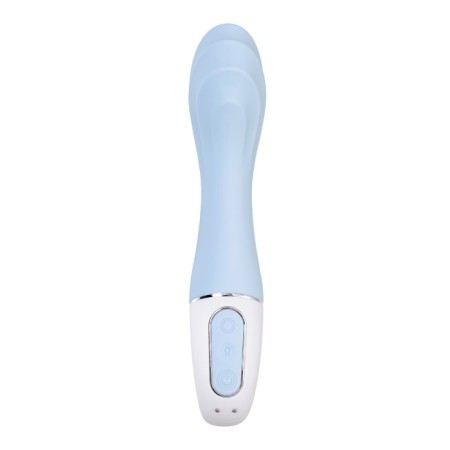 Unrealistic vibrator Satiffyer Air Pump Vibrator 5, 15 cm, silicone, blue color-1