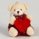 Soft toy "Bear with Heart" on the suspension, species mix