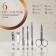 Set of manicure 6PR 1-1-1 1 red 11*6.8*1.5cm package QF