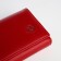 Women's wallet on magnet, red color