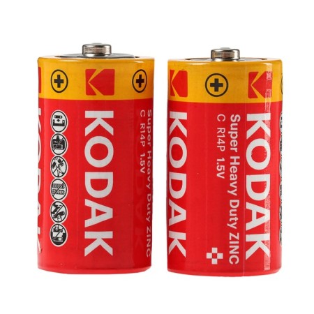 Salt battery Kodak Extra Heavy Duty, C, R14-2BL, 1.5V, Blister, 2 pcs.-1