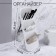 Organizer for storing cosmetic supplies, 3 sections, 16.2 × 13.5 × 33.5 cm, white/transparent color