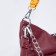 Bag-bag, lightning department, 3 outer pockets, long belt, burgundy/yellow color