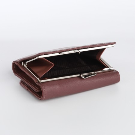 Women's wallet on a magnet, powder color-3