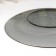 Basilico plate. Lava Grey, D = 20 cm, gray color