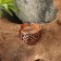 The amulet ring "Square Svarog", plate, copper