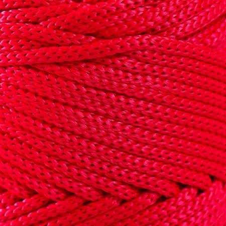 Yarn "Macrame XL" 100% polyester 130m/250g (163 red)-2