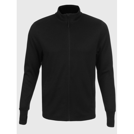 Long -line male Resport, on a zipper, p. 50, the color is black, basic, with a long sleeve-11