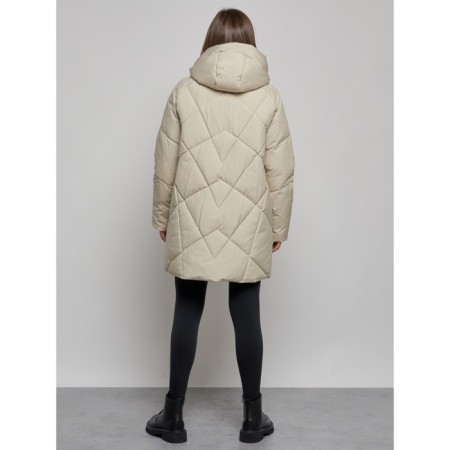 Winter jacket, size 48, beige color-3