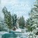 Ethel towel Winter Tale 40x70 cm, 100% HL, sarzha 190 g/m2