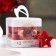 Candle in the sleeve "Star", set of 12 pcs, red spit